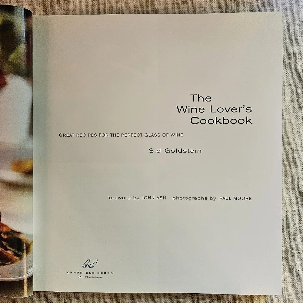 The Wine Lover's Cookbook Sid Goldstein